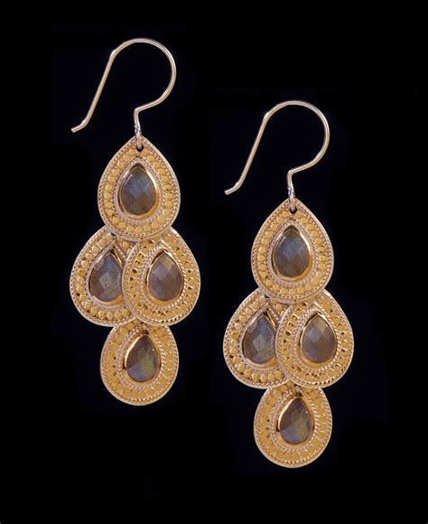 Anna Beck Labrodorite Faceted Chandelier Earrings From SMU Anna Beck
