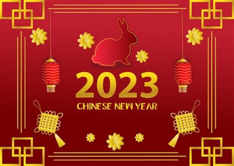 Premium Vector Chinese New Year 2023 Background