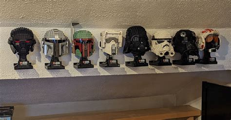 lego helmet collection wall mounts by samsonious download free stl model