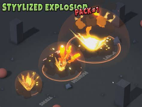 Stylized Explosion Pack 1 Vfx Particles Unity Asset Store