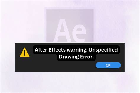 7 Easy Ways To Fix After Effects Unspecified Drawing Error Techcult