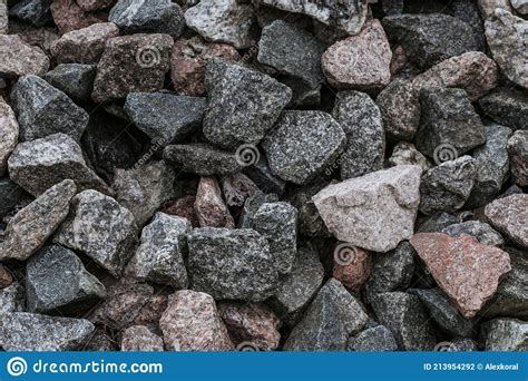 Natural Crushed Stone Texture Closeup Stock Photo Image Of Color