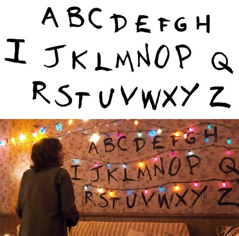Stranger Things Download Printable Alphabet Wall Letters As Etsy Uk