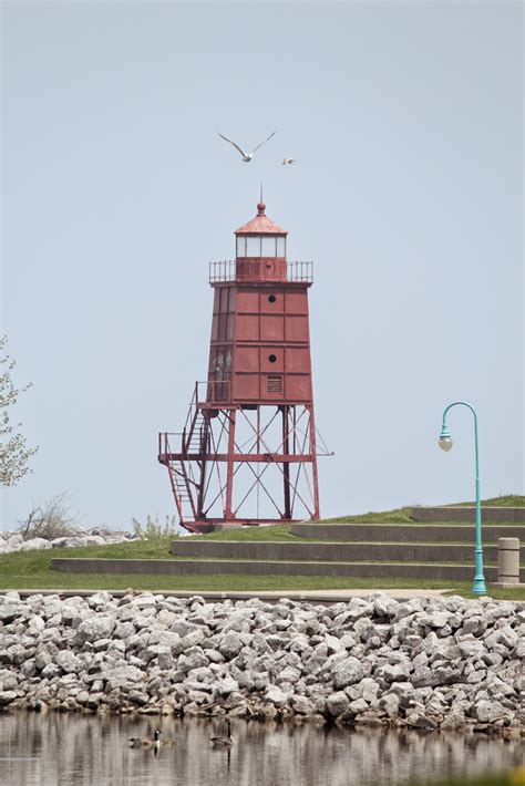 Wisconsin Historical Markers Racine Breakwater Lighthouse