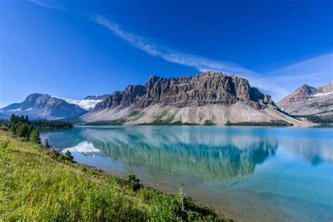 Bow Lake Banff National Park Alberta Canada Stock Photo Image Of