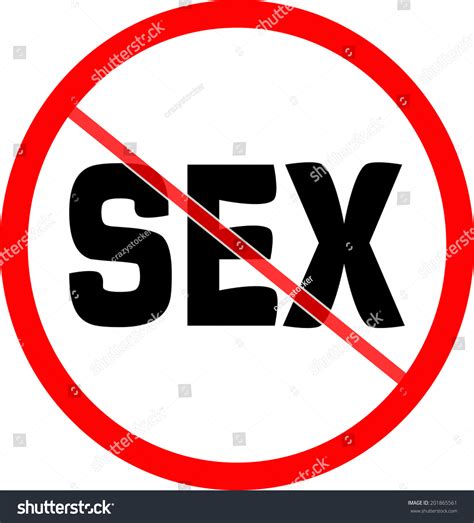 Forbidden Sign No Sex Stock Illustration 201865561 Shutterstock