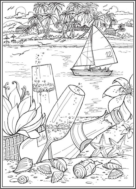 Use these images to quickly print coloring pages. Welcome to Dover Publications - CH Romantic Country Scenes ...