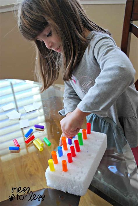 Fine Motor Skills Activity For Preschoolers Mess For Less