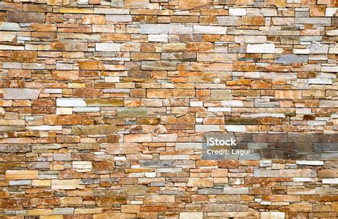 Ochre Stone Wall Stock Photo Download Image Now Cladding
