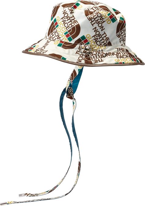 Gucci X The North Face White Drawstring Bucket Hat Inc Style