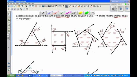 Where n is the number of sides. Sum of exterior angles in a polygon-Part 1 - YouTube