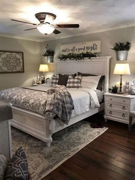 60 Farmhouse Rustic Master Bedroom Ideas 16