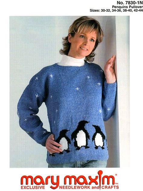 Penguins Pullover Pattern Crochet Penguin Easy Knitting Patterns