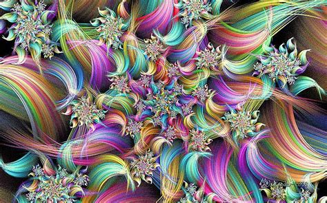 Pong Synth Curl Spiral By Peggi Wolfe Abstract Digital Art Spiral