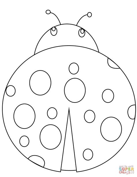 Cartoon Ladybug Coloring Page Free Printable Coloring Pages