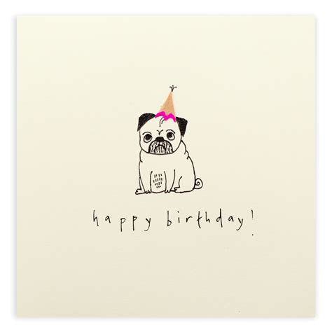 It's my dog's birthday in a couple weeks, so i thought i would throw this together. Birthday Pug | Happy birthday illustration, Birthday pug ...