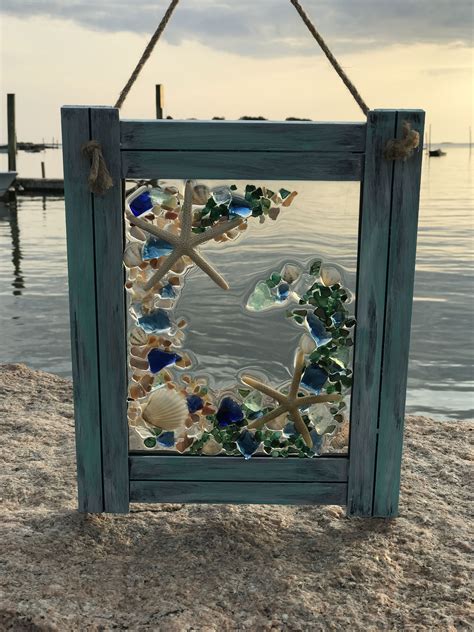 Shop Lilyvictoria Beach Glass Art Glass Window Art