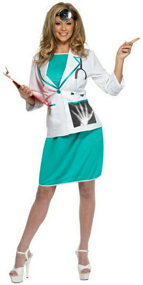 Smiffy S Women S Sexy Private Doctor Adult Costume Size Medium 10 12 Ebay