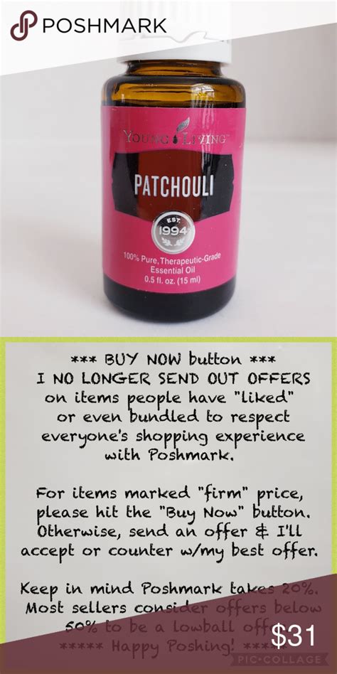 Sold5023 🆕️ Patchouli Young Living Eo 15ml Tea Tree Tea Tree