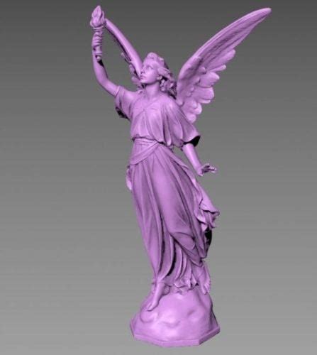 Angel Sculpture Free 3d Model Fbx Max Obj Open3dmodel