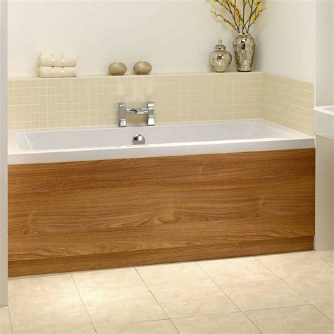 Oakeffectbathsidepanel1700 Oak Bathroom House Bathroom Small