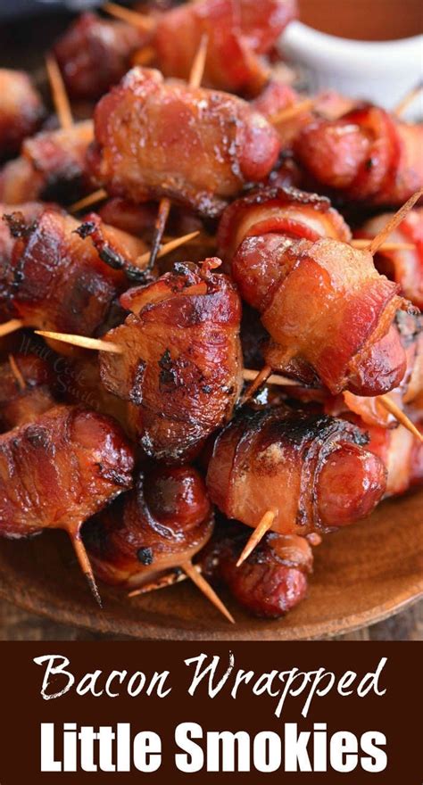 Bacon Wrapped Little Smokies Will Cook For Smiles