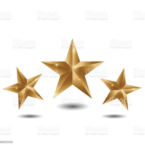 Three Gold Stars Stock Illustration Download Image Now Celebrities