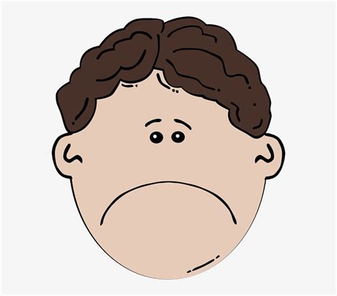 Boy Face Sad Clip Art At Clker Boy And Girl Face Cartoon 528x594