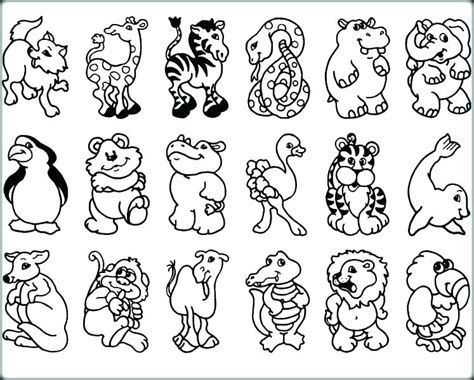 Zoo Animal Coloring Pages For Preschool At Free Printable Colorings Pages To