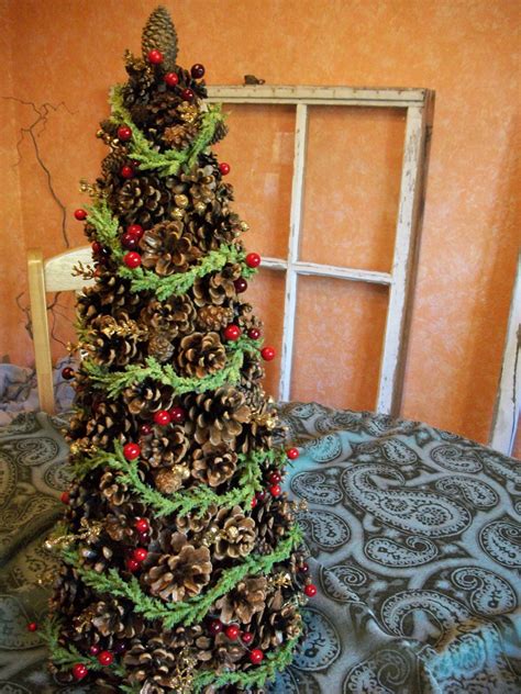 17 Diys To Make A Pine Cone Christmas Tree Guide Patterns