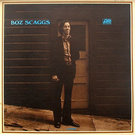 The Album Cover For Boz Scaggs Is Shown In Front Of A Garage Door