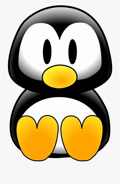 Penguin Clipart Animals Cartoon Getdrawings Transparent Winter