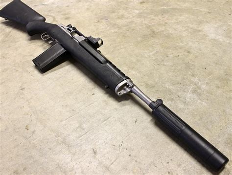 Ruger Mini 14 Chambered In 68 Spc With An Aac Sdn 6 Suppressor X Post