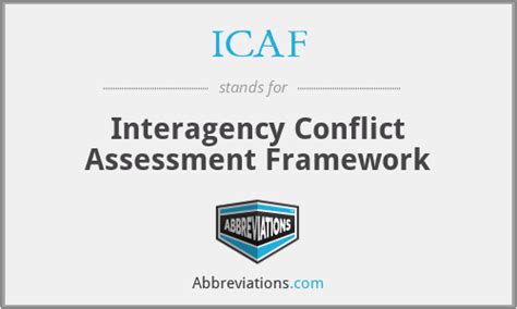 what is the abbreviation for interagency conflict assessment framework