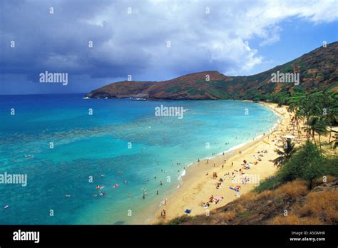 Hanauma Bay Usa Hawaii Stock Photo Alamy