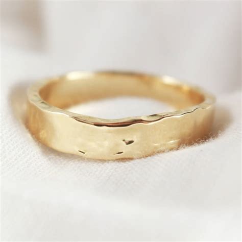 Welsh Gold And Recycled Gold 5mm Glacier Wedding Ring By Jacqueline