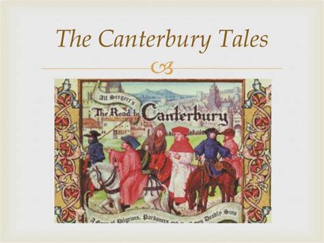 Ppt The Canterbury Tales Powerpoint Presentation Id1945217