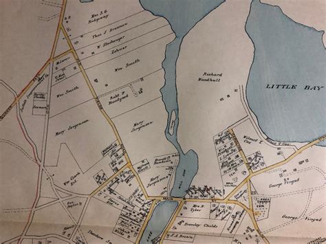 1917 Setauket Conscience Bay Suffolk County Long Island New York Atlas