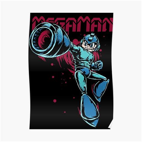 Megaman Poster For Sale By Grabillelyssa01 Redbubble