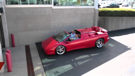 Lamborghini Diablo Spyder In Red Arrives Youtube