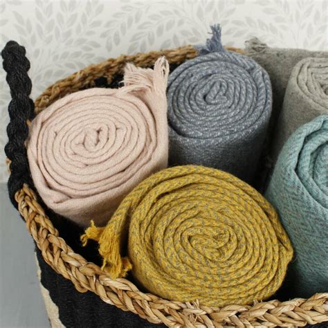 Respiin Recycled Wool Throw By Green Tulip
