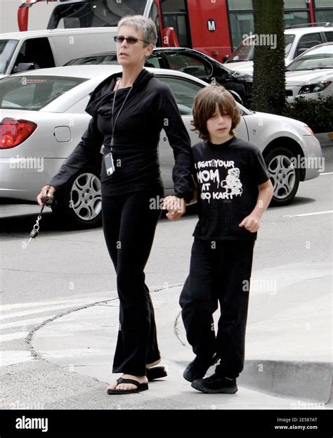 Exclusive Jamie Lee Curtis Takes Her Son Thomas Out And About In Beverly Hills Calif Even