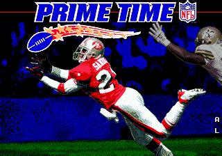 The prime time or the peak time is the block of broadcast programming taking place during the middle of the evening for a television show. Prime Time NFL Starring Deion Sanders (USA) ROM