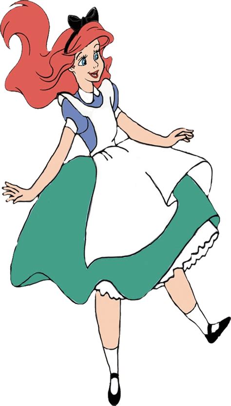 Princess Ariel As Alice Falling By Homersimpson1983 On Deviantart