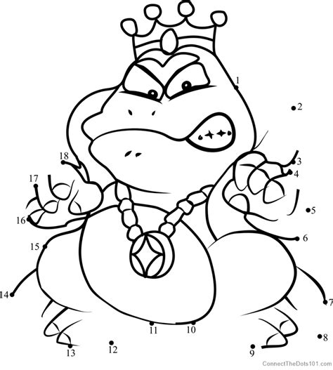 Wart From Super Mario Dot To Dot Printable Worksheet Connect The Dots Sexiz Pix