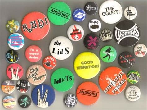Northern Ireland Punk Rock Memorabilia Original Badges Punk Pins Irish Punk Badge