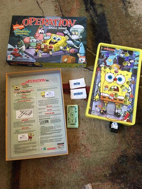 Nickelodeon Spongebob Squarepants Operation Game Hasbro 2007 1957204528