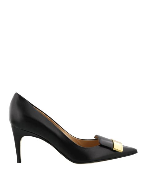 Court Shoes Sergio Rossi Sr1 Logo Plaque Nappa Pumps