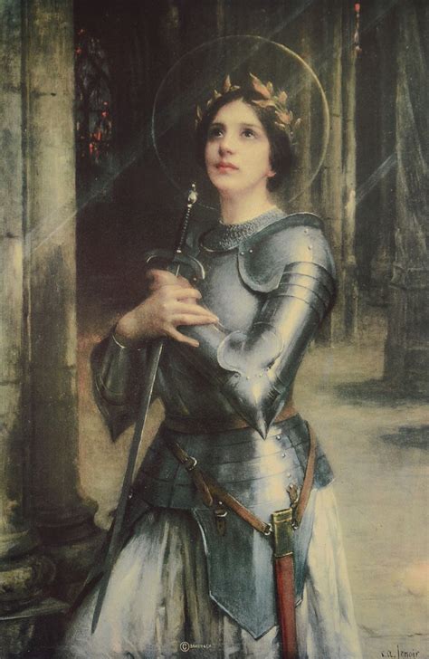 Saint Joan Of Arc In Reims Cathedral Poster