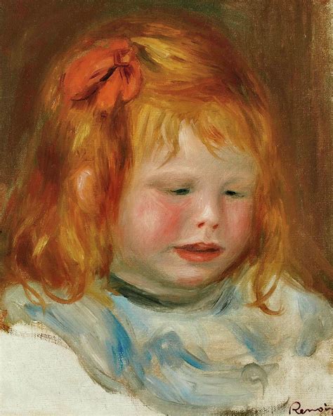 Portrait Of Jean Renoir 1896 Painting By Pierre Auguste Renoir Fine